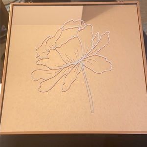 Rose gold hanging wall art